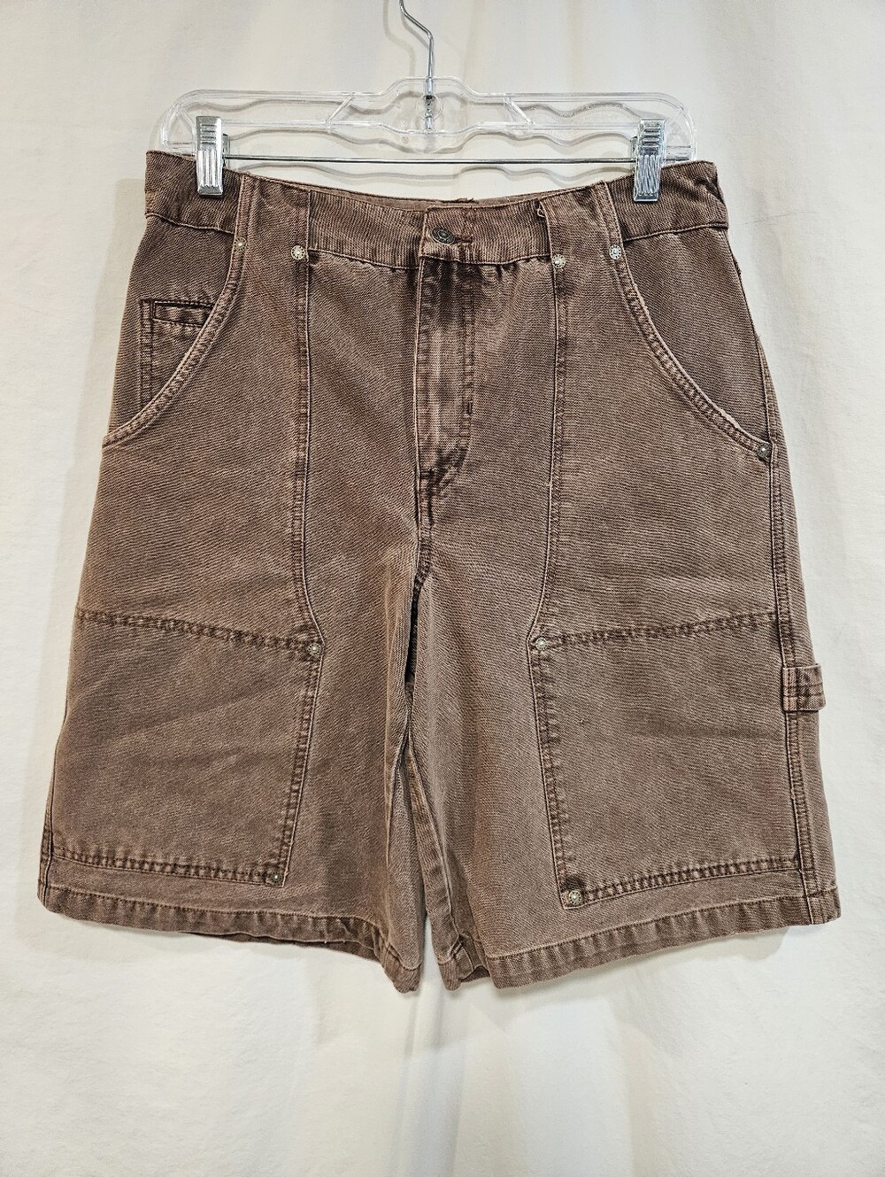 Free People Women's Utility Cargo Shorts in Faded Brown
